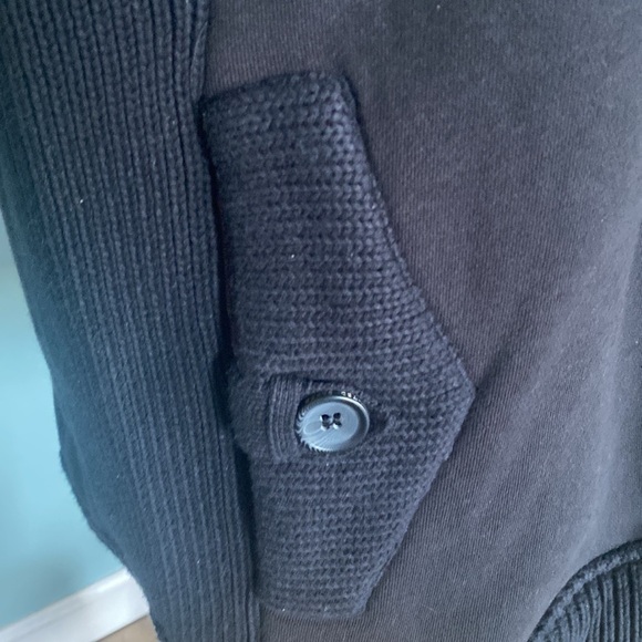 Ted Baker London Jacket Men’s 7 US 3XL Black Mock Neck Full Zip and Button - Picture 6 of 11